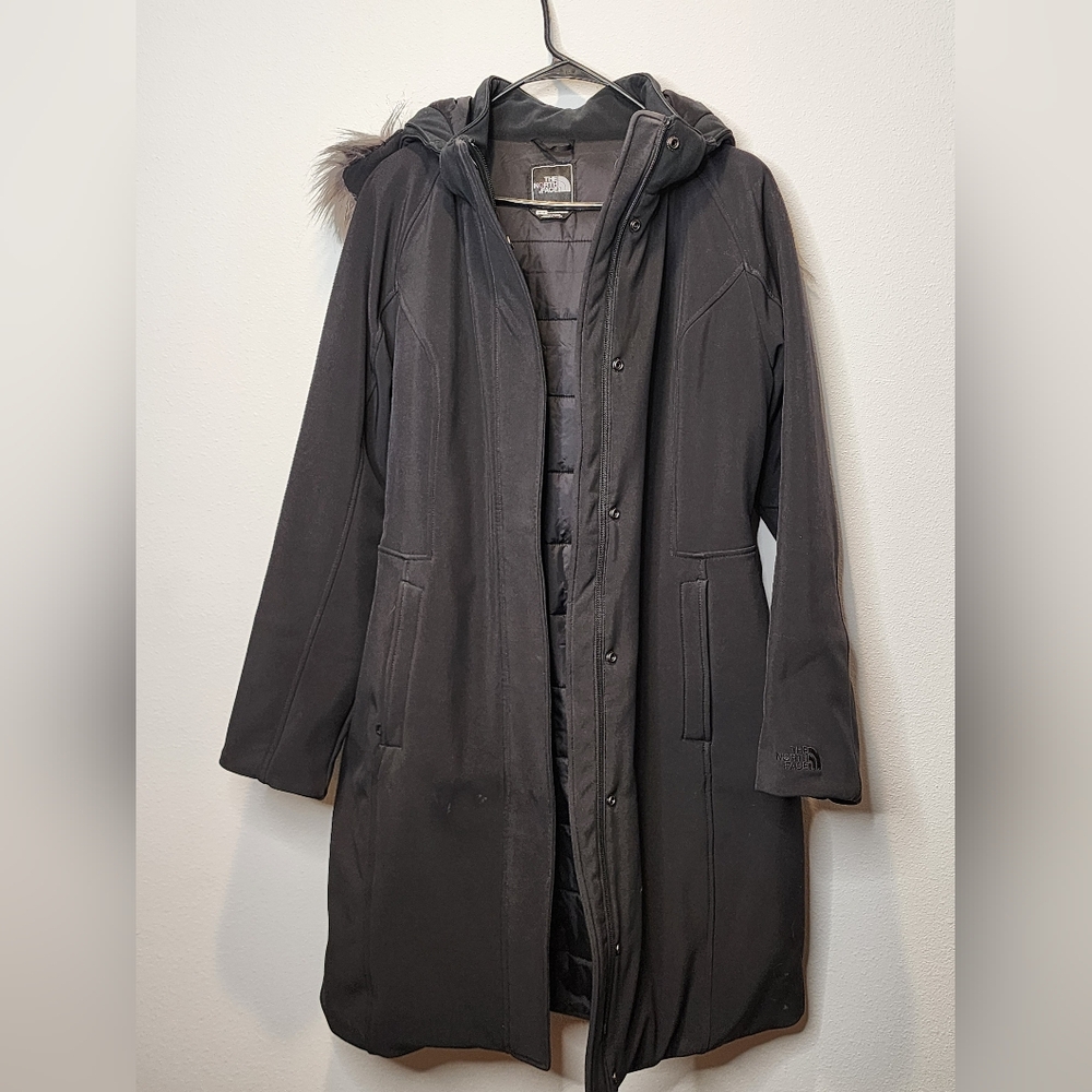 The North Face Artic Parka Black with Faux Fur. Size M. - Picture 2 of 7